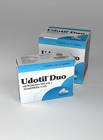 Udotil Duo 850 + 4 mg Capletas